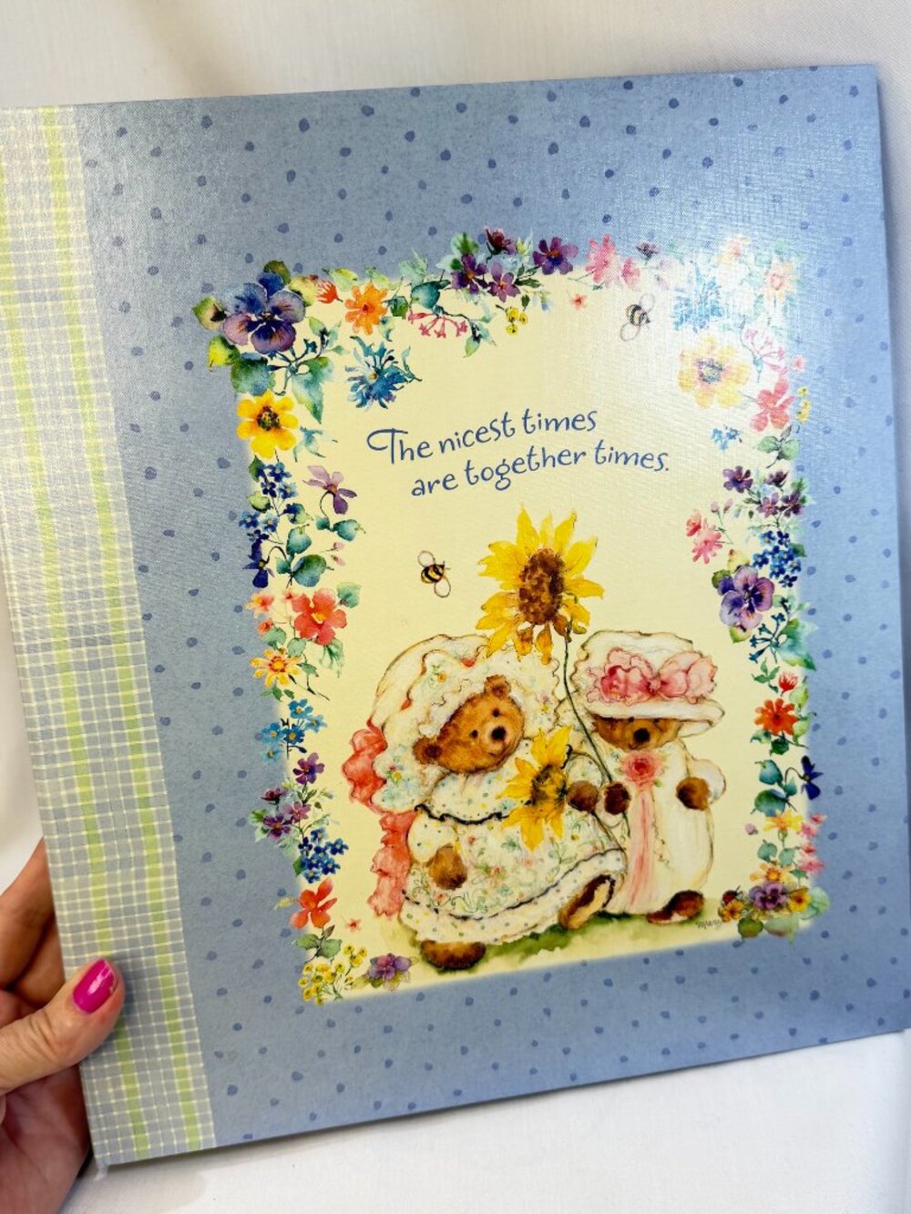 Hallmark Photo Album Friends/Flowers Vintage NOS 4 Pocket 4 x 6 Album Pages
